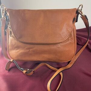 Moda Luxe Caramel Crossbody Bag